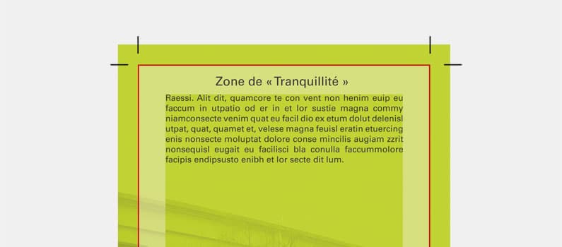 La zone de tranquillité