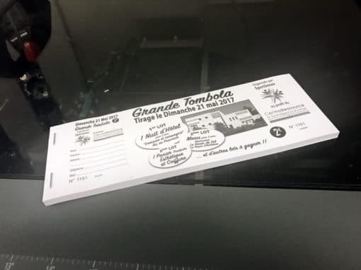 Carnets de tickets numérotés
